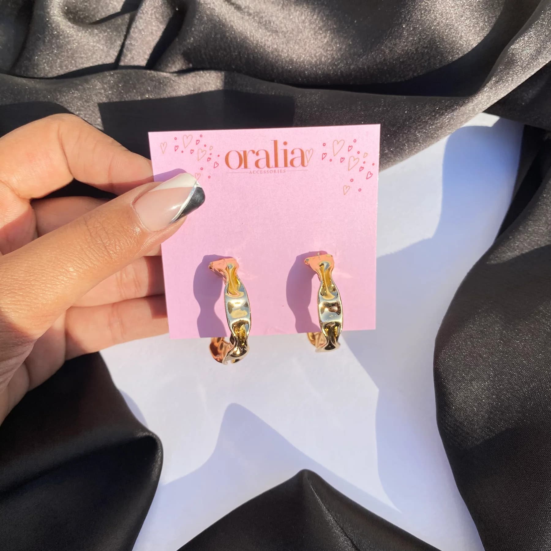  Golden Circular Hoops Earrings